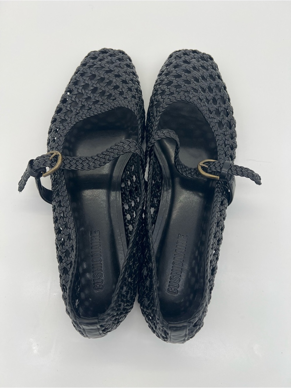 Cushionaire Weston Black Woven Mary Jane Flats size 8 - Picture 4 of 8